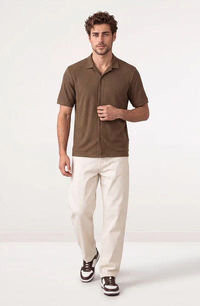 MENS'S STRIPE CASUAL SHIRT